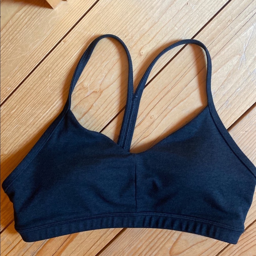 Fleo heather black reinette sports bra